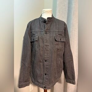 Steve McQueen By Troy Lee Designs Rare Biker Denim Jacket In Charcoal Size XL